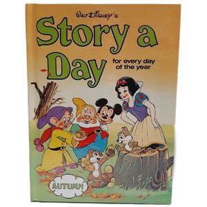 🍒 Retro Walt DISNEY 1988 Story a Day for Every Day of the Year HC Kids Book